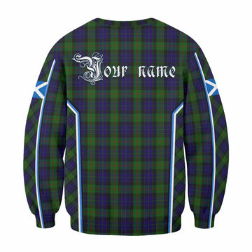 Gunn Tartan Crest Sweatshirt Scotland Coat of Arm Flag Style