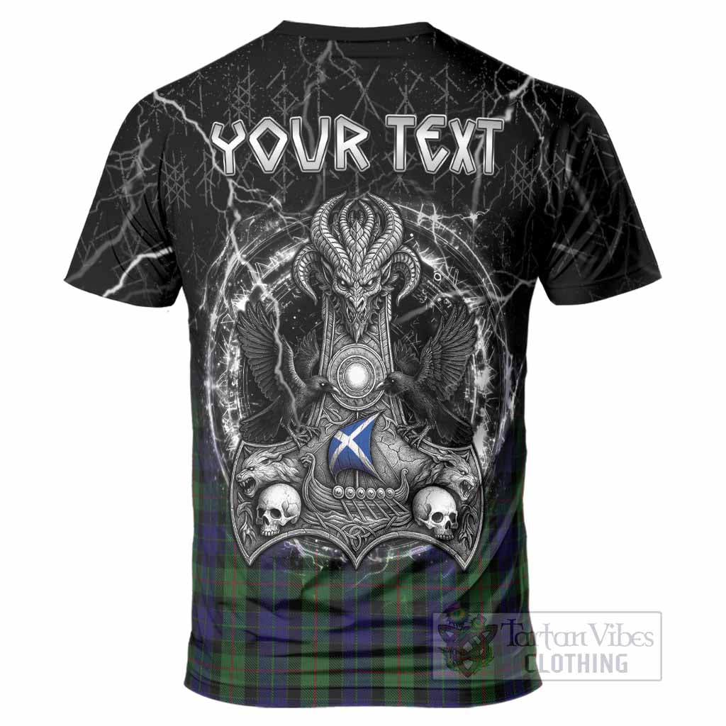 Gunn Tartan Crest T-Shirt Celtic Odin's Raven Legacy