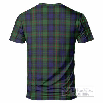 Gunn Tartan Crest T-Shirt Ferocious Lion Style