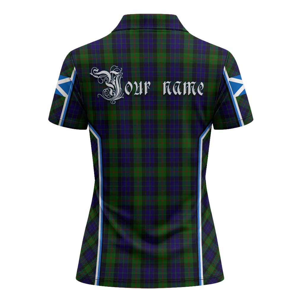 Gunn Tartan Crest Women's Polo Shirt Scotland Coat of Arm Flag Style - Tartan Vibes Clothing