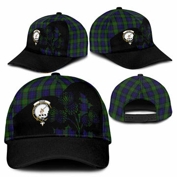 Gunn Tartan Family Crest Classic Cap Scotland Thistle Floral Flag Style