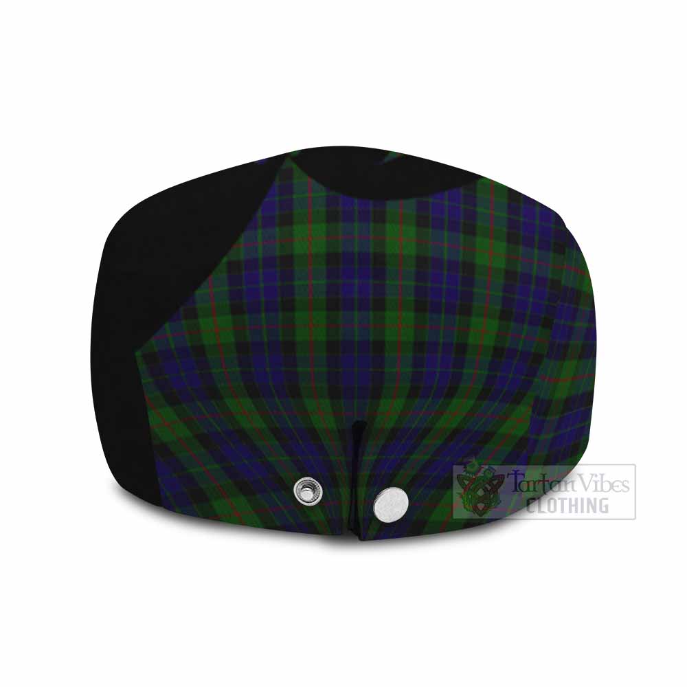 Gunn Tartan Family Crest Flat Cap, Jeff Cap Scotland Thistle Floral