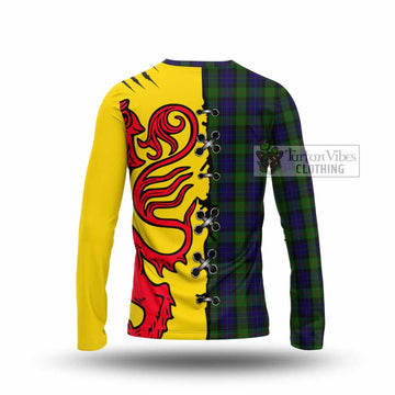 Gunn Tartan Family Crest Long Sleeve T-Shirt Lion Rampant Honor