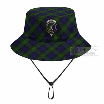 Gunn Tartan Fishing Hat with Family Crest