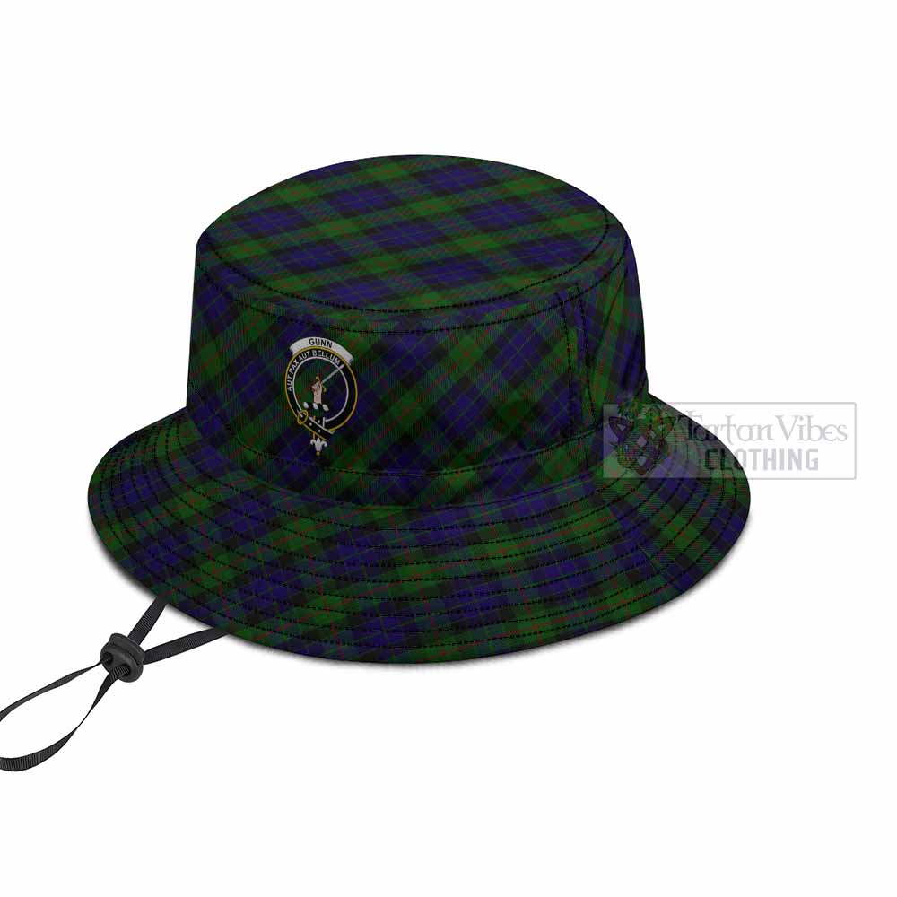 Gunn Tartan Fishing Hat with Family Crest