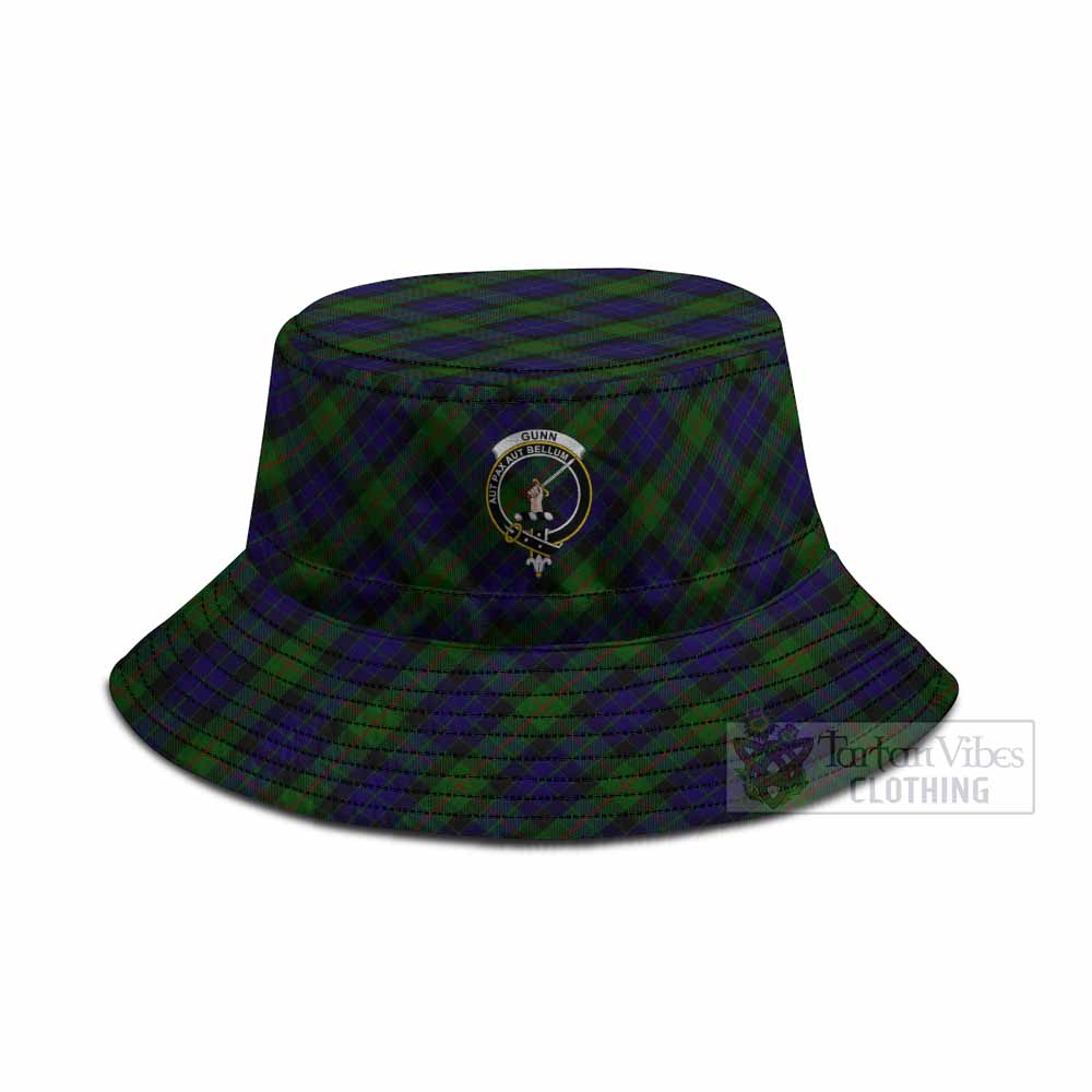 Gunn Tartan Fishing Hat with Family Crest