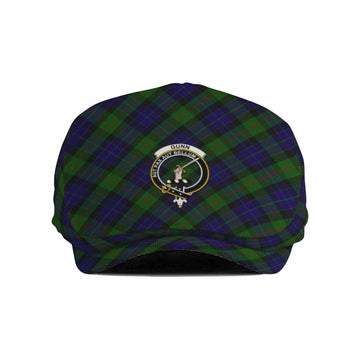 Gunn Tartan Flat Cap, Jeff Cap Cross Style with Family Crest