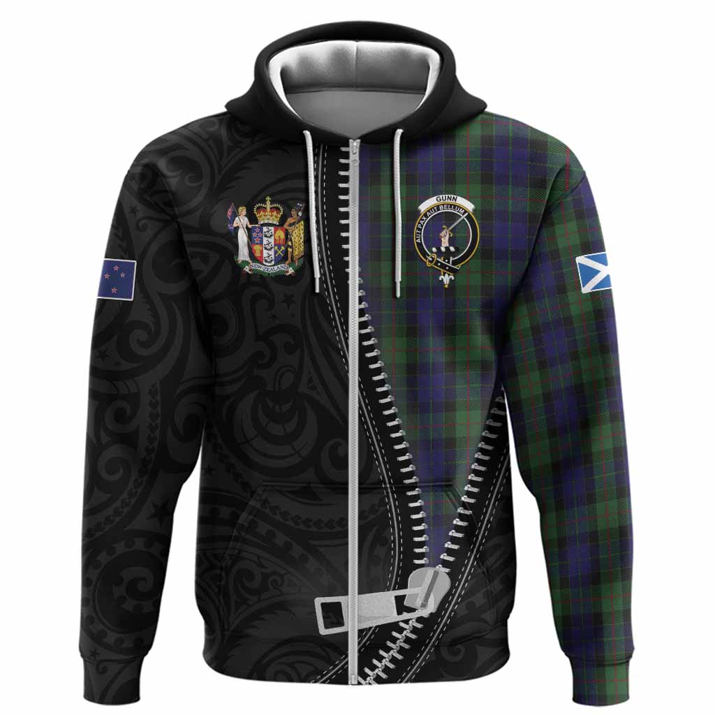 Gunn Tartan Hoodie New Zealand Pattern Unique Zipper Stylized
