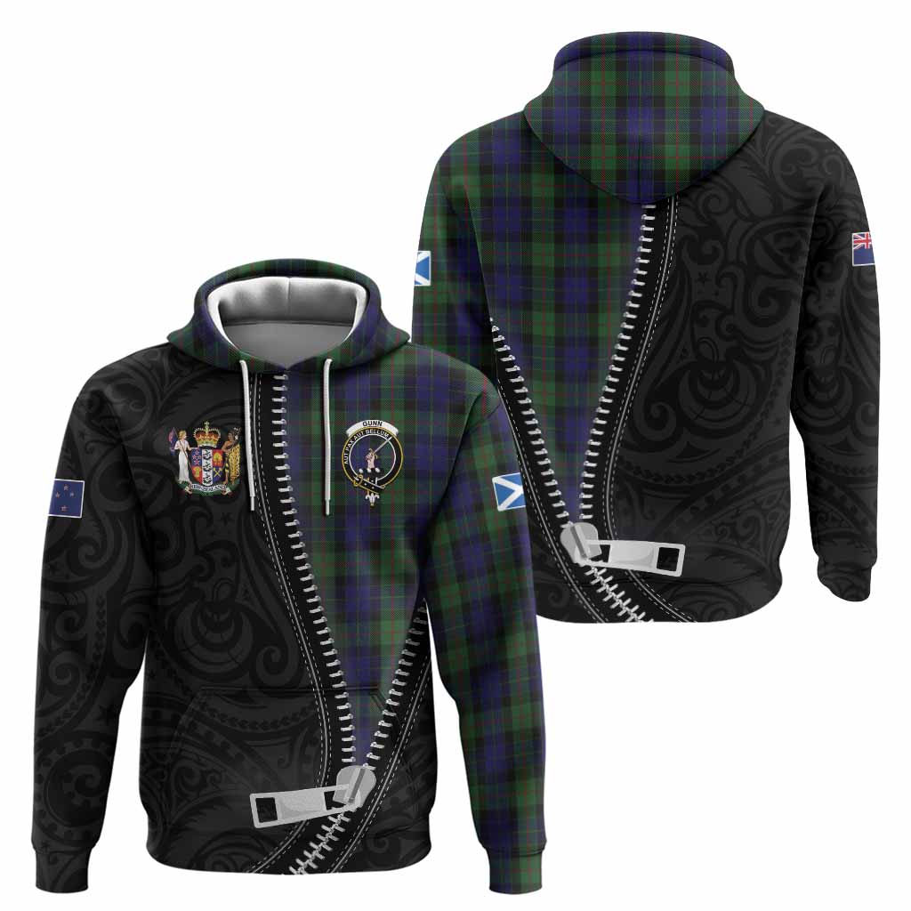 Gunn Tartan Hoodie New Zealand Pattern Unique Zipper Stylized