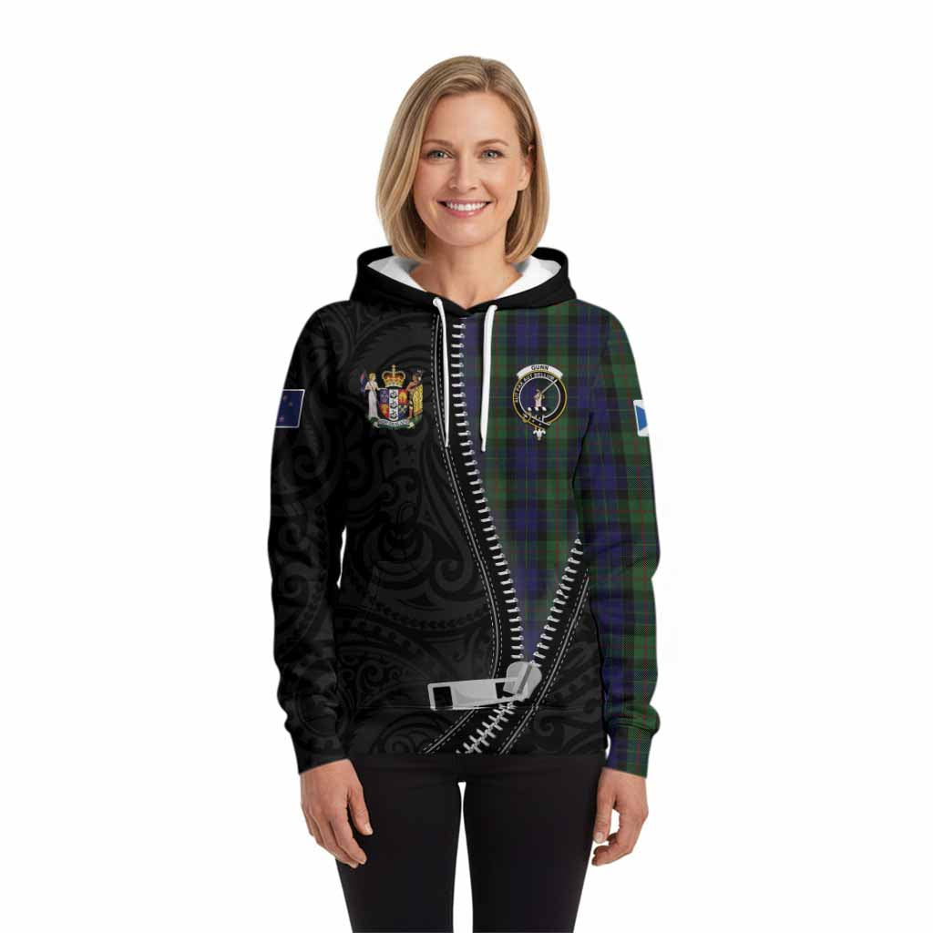 Gunn Tartan Hoodie New Zealand Pattern Unique Zipper Stylized