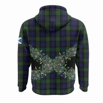 Gunn Tartan Hoodie Thistle Scottish Spirit