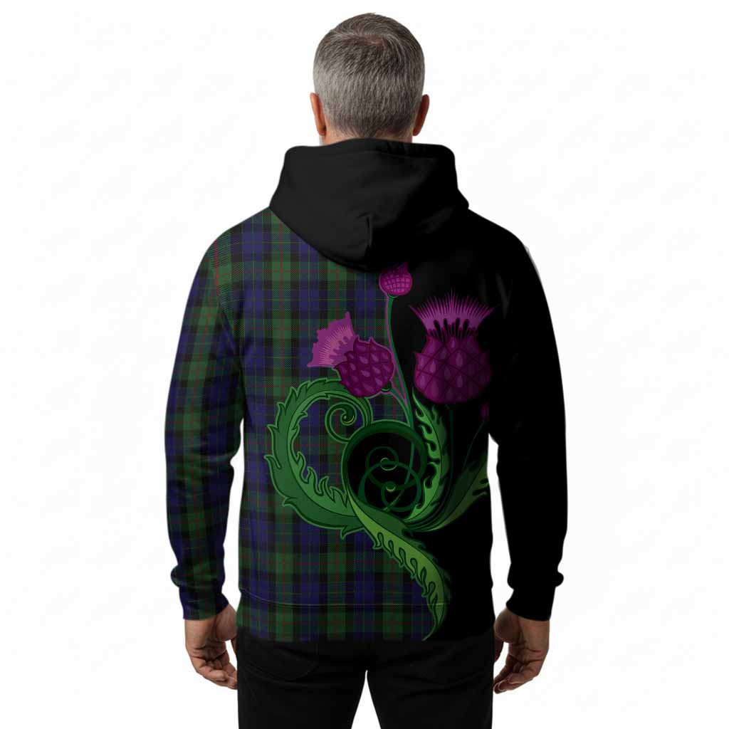 Gunn Tartan Hoodie Traditional Scottish Thistle