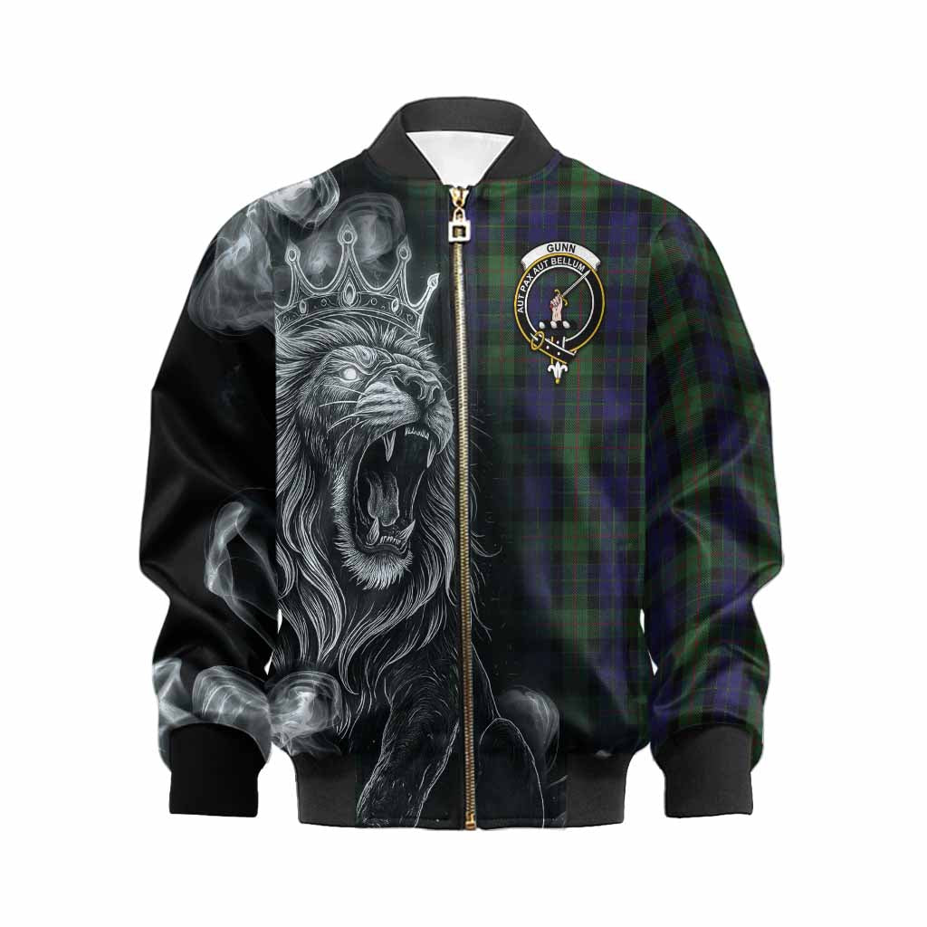 Gunn Tartan Kid Bomber Jacket Roaring Lion Heritage
