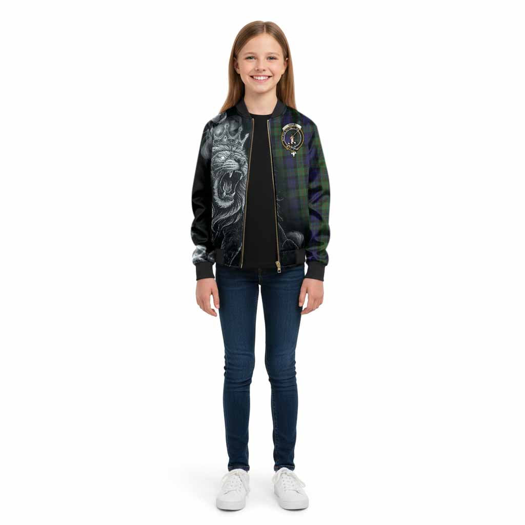 Gunn Tartan Kid Bomber Jacket Roaring Lion Heritage