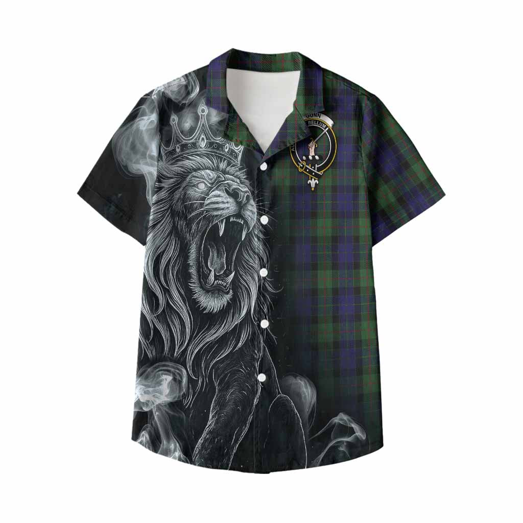 Gunn Tartan Kid Hawaiian Shirt Roaring Lion Heritage