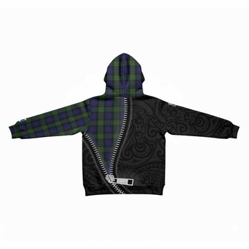 Gunn Tartan Kid Hoodie New Zealand Pattern Unique Zipper Stylized