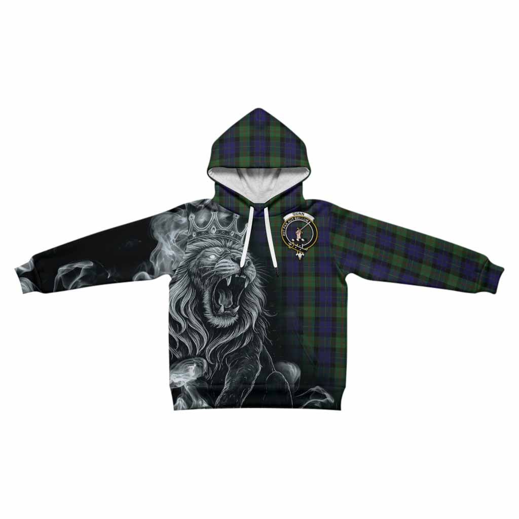 Gunn Tartan Kid Hoodie Roaring Lion Heritage