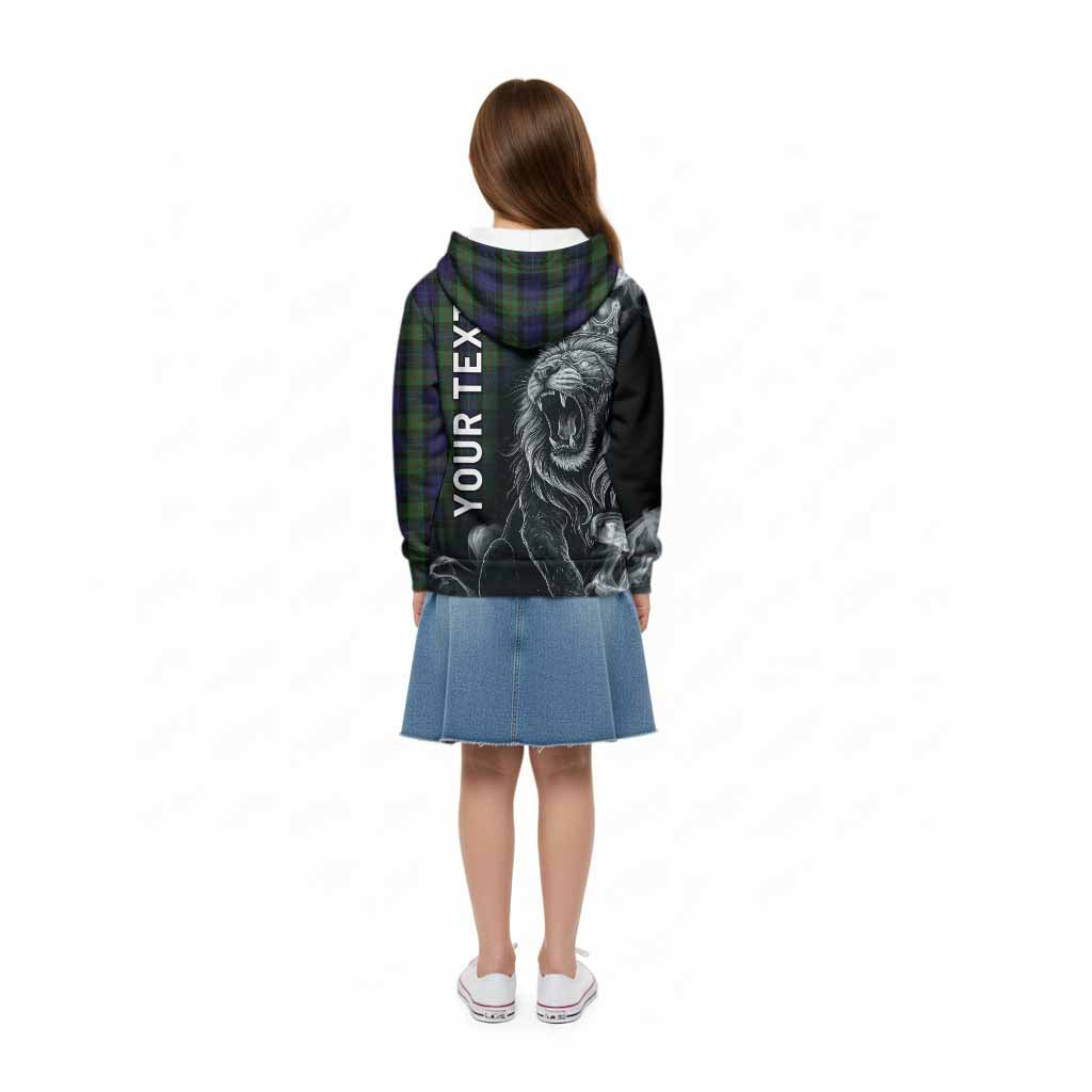 Gunn Tartan Kid Hoodie Roaring Lion Heritage