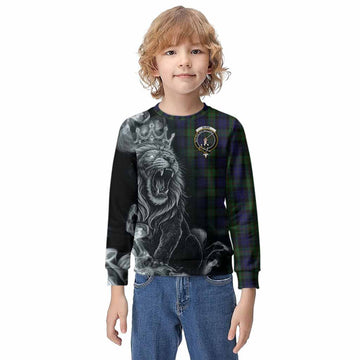 Gunn Tartan Kid Knitted Sweatshirt Roaring Lion Heritage
