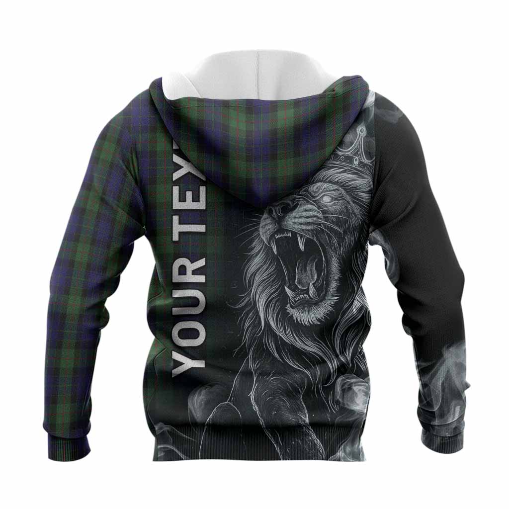 Gunn Tartan Knitted Hoodie Roaring Lion Heritage