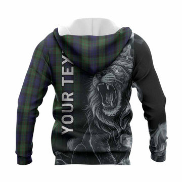 Gunn Tartan Knitted Hoodie Roaring Lion Heritage