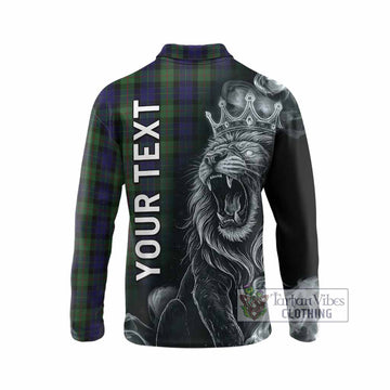 Gunn Tartan Long Sleeve Polo Shirt Roaring Lion Heritage