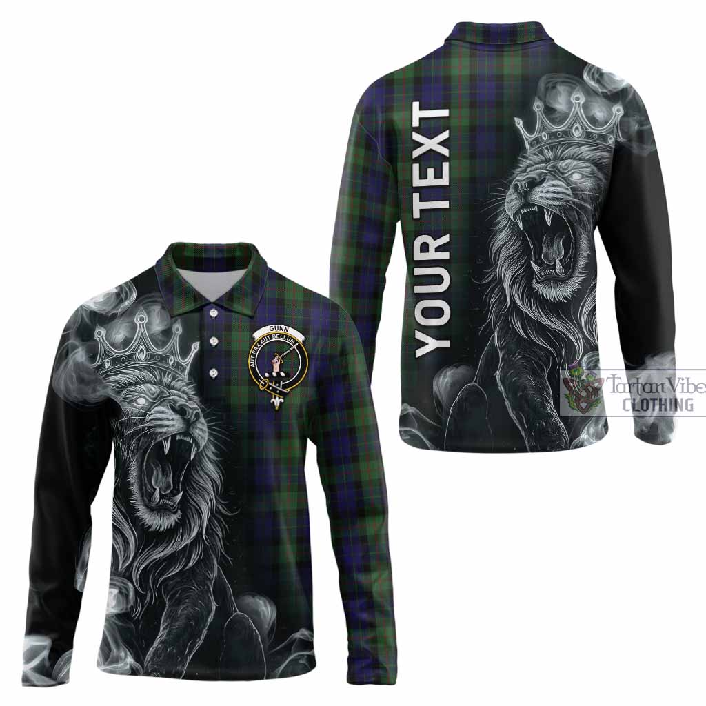 Gunn Tartan Long Sleeve Polo Shirt Roaring Lion Heritage