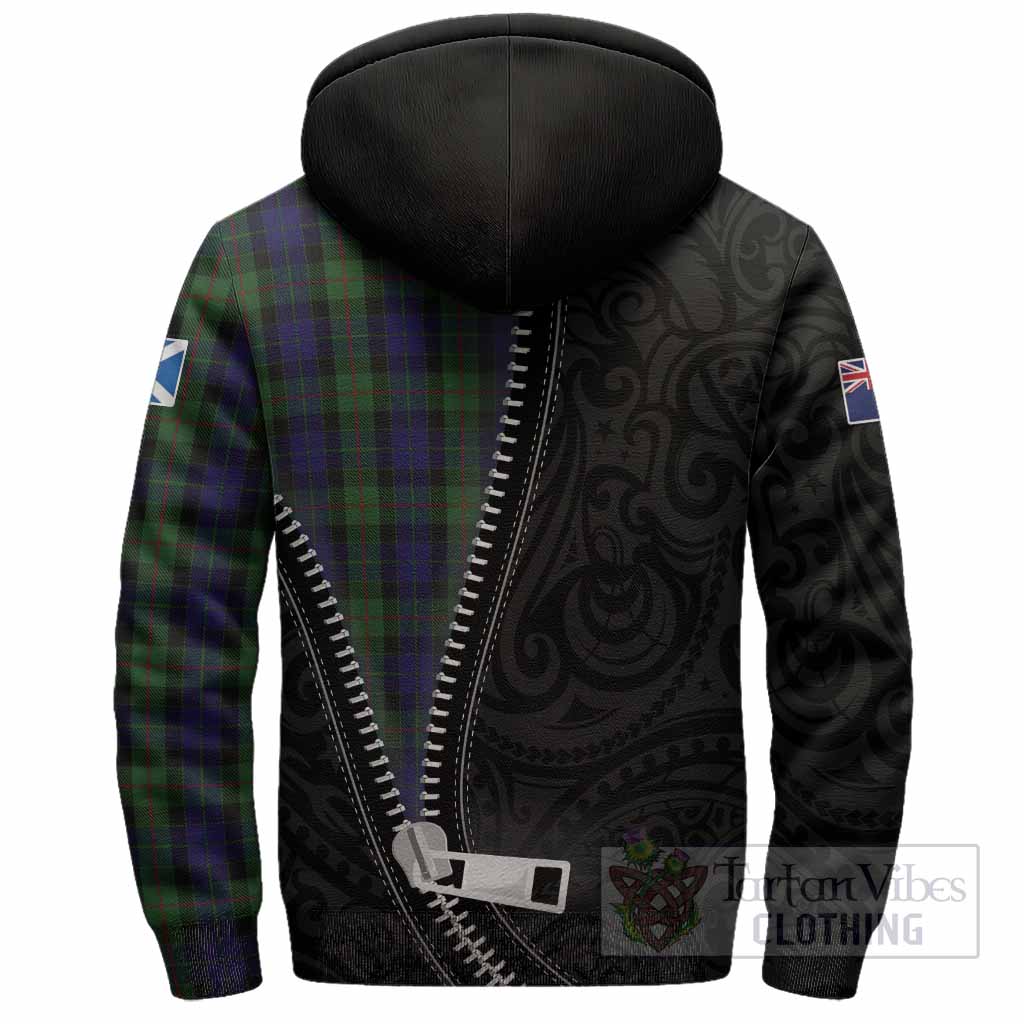 Gunn Tartan Sherpa Hoodie New Zealand Pattern Unique Zipper Stylized
