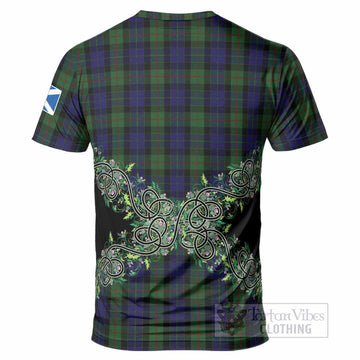 Gunn Tartan T-Shirt Thistle Scottish Spirit