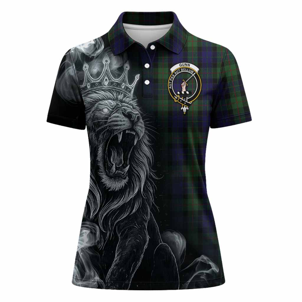 Gunn Tartan Women Polo Shirt Roaring Lion Heritage