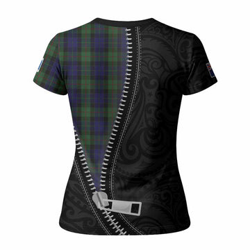 Gunn Tartan Women T shirt New Zealand Pattern Unique Zipper Stylized