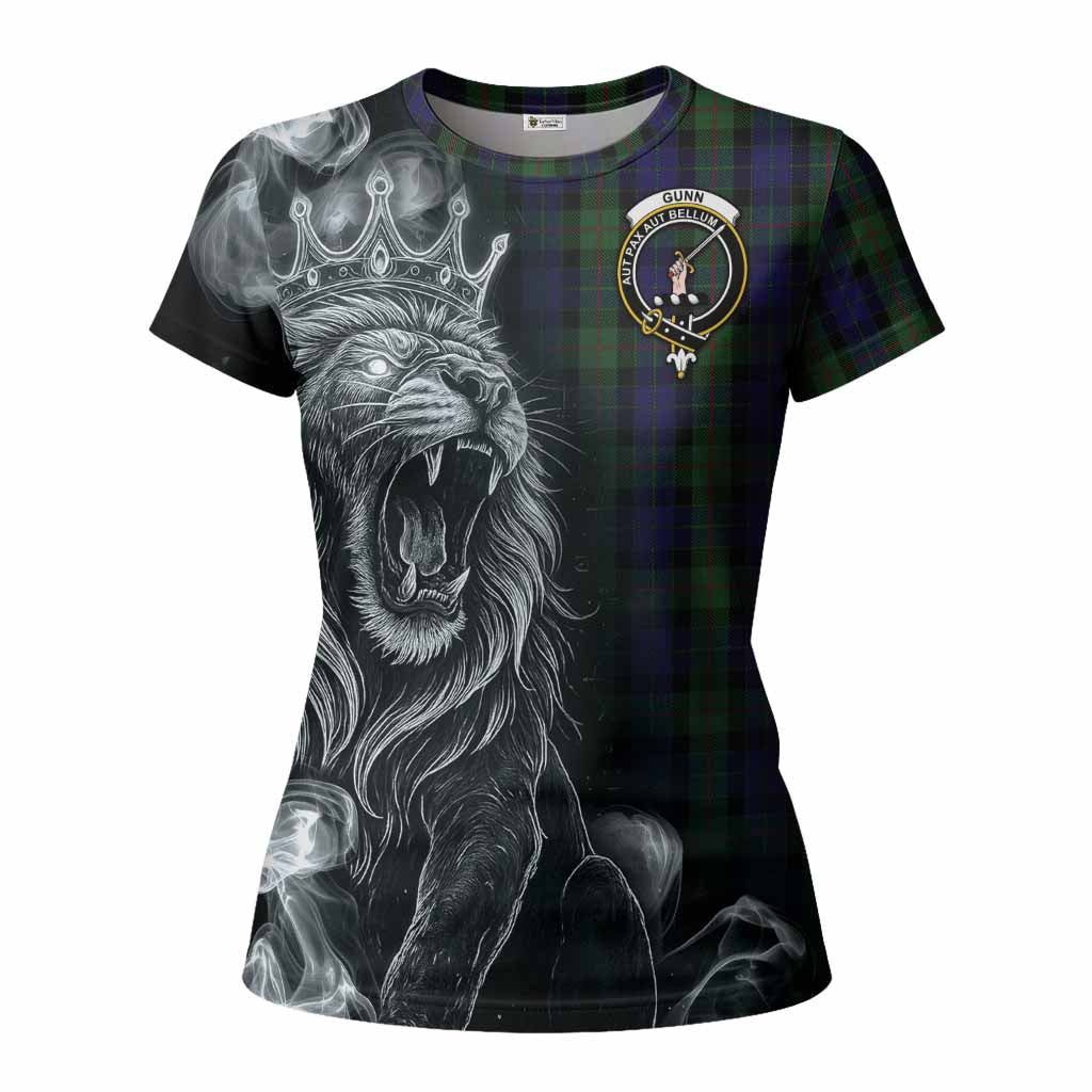 Gunn Tartan Women T shirt Roaring Lion Heritage