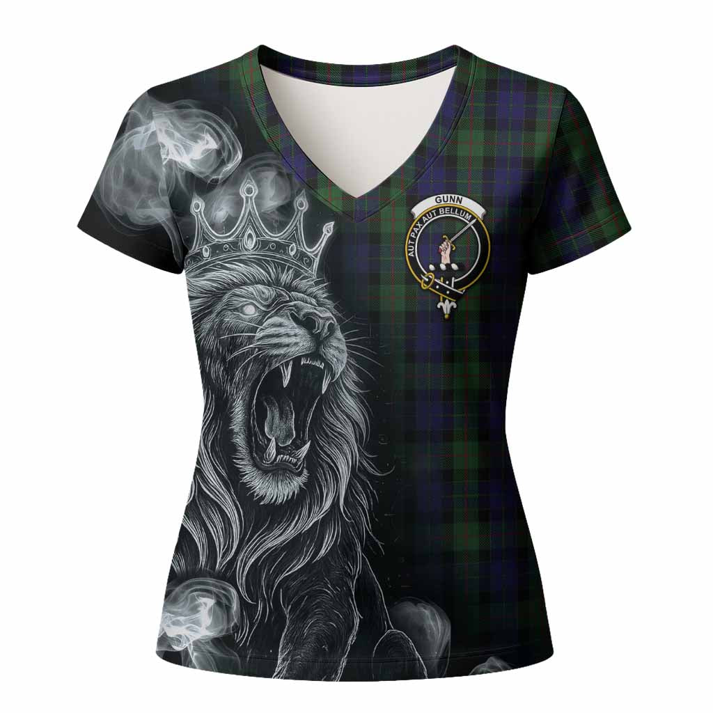 Gunn Tartan Women T shirt Roaring Lion Heritage