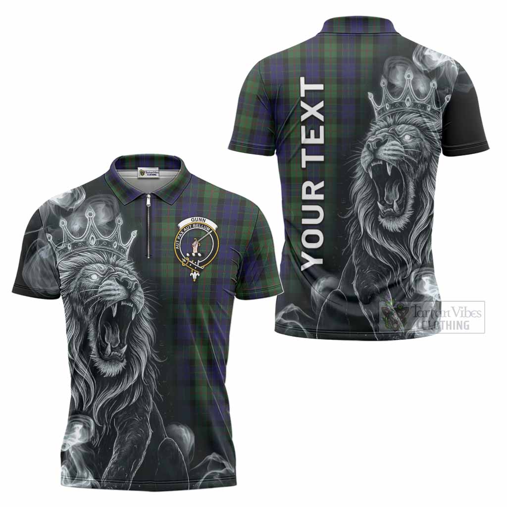 Gunn Tartan Zipper Polo Shirt Roaring Lion Heritage