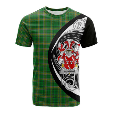 Tartan Vibes Clothing Gunning Irish Clan Cotton T-shirt Celtic Circle Style