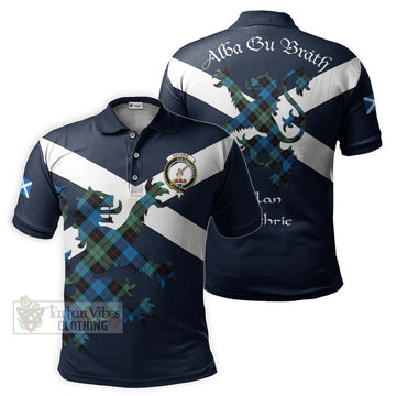 Guthrie Tartan Lion Rampant Polo Shirt Proudly Display Your Heritage with Alba Gu Brath and Clan Name Kid - Tartan Vibes Clothing