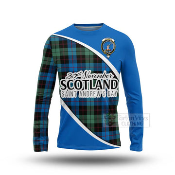 Guthrie Family Crest Tartan Long Sleeve T-Shirt Celebrate Saint Andrew's Day in Style Unisex - Tartan Vibes Clothing