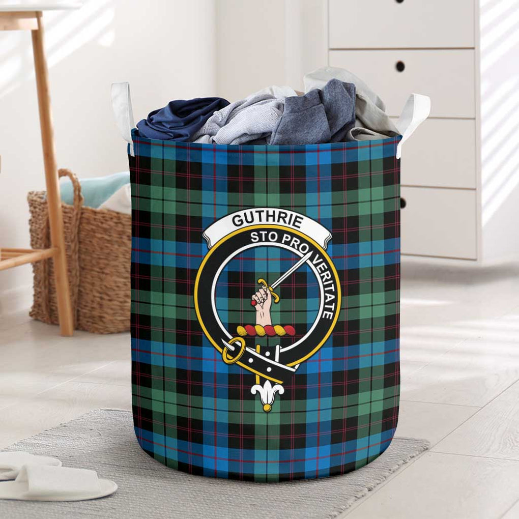 Guthrie Tartan Laundry Basket with Family Crest One Size - Tartan Vibes Clothing