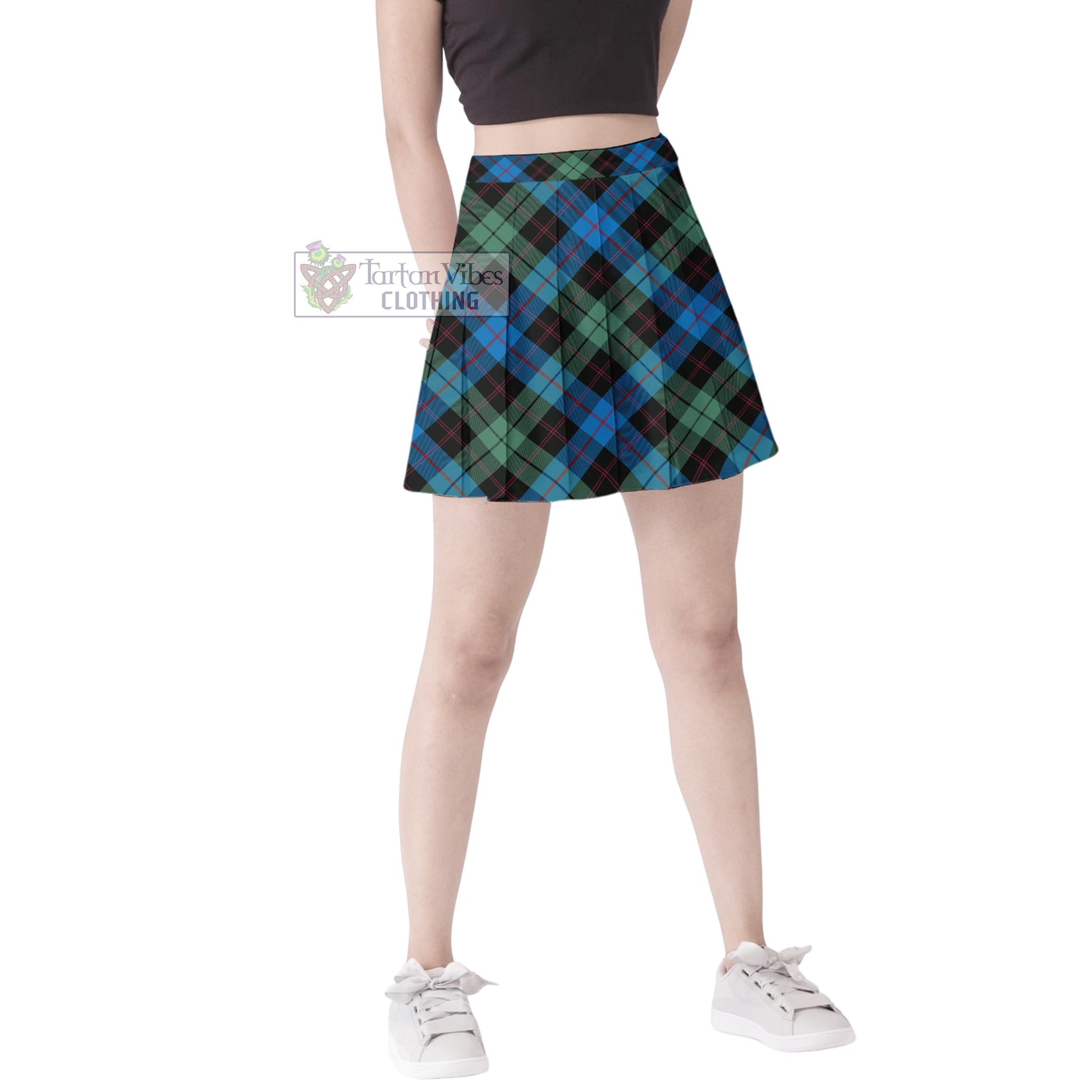 Guthrie Tartan Women's Plated Mini Skirt Cross Style Female - Tartan Vibes Clothing