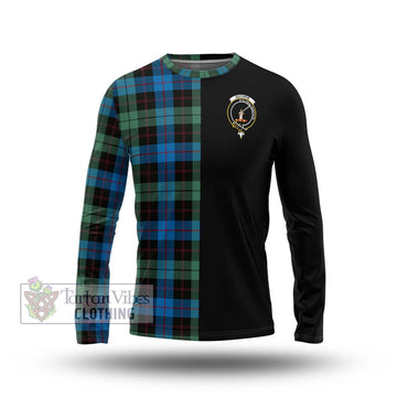 Guthrie Tartan Long Sleeve T-Shirt with Family Crest and Half Of Me Style Unisex - Tartan Vibes Clothing