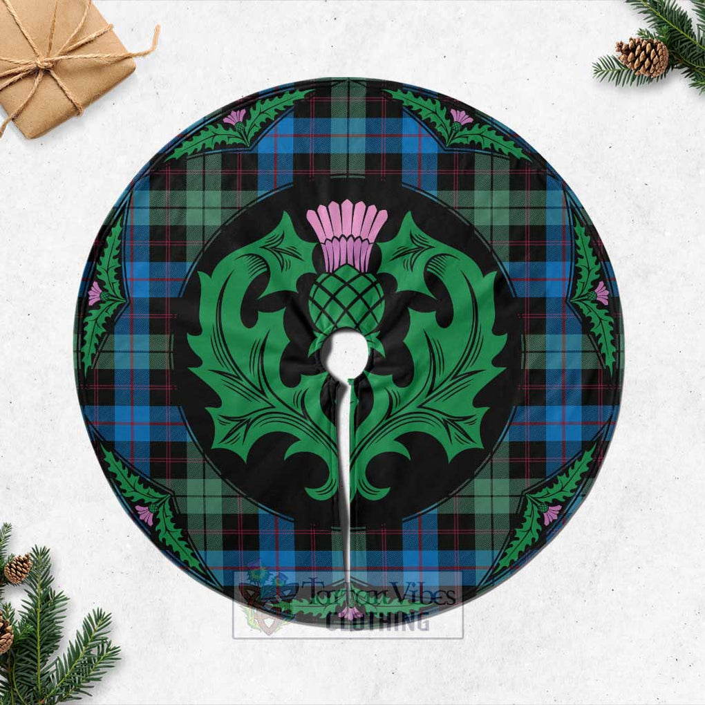 Guthrie Tartan Christmas Tree Skirt Scottish Thistle Style Casual Tree Skirts - Tartan Vibes Clothing