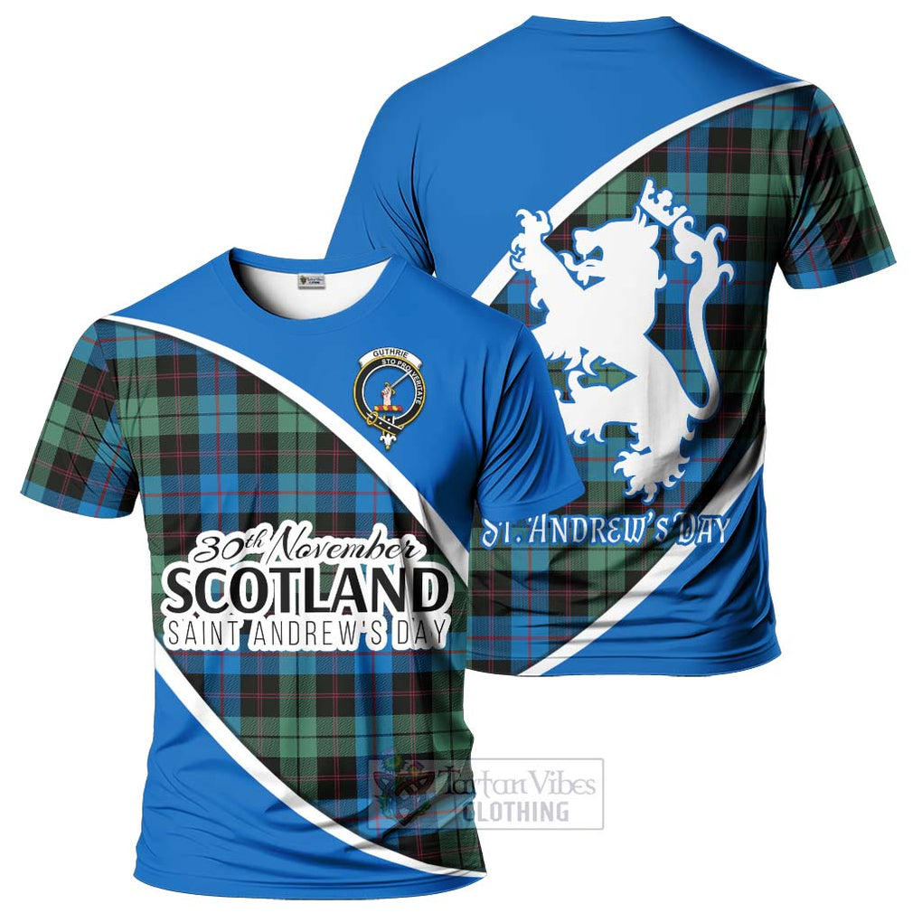 Guthrie Family Crest Tartan T-Shirt Celebrate Saint Andrew's Day in Style Kid's Shirt - Tartan Vibes Clothing