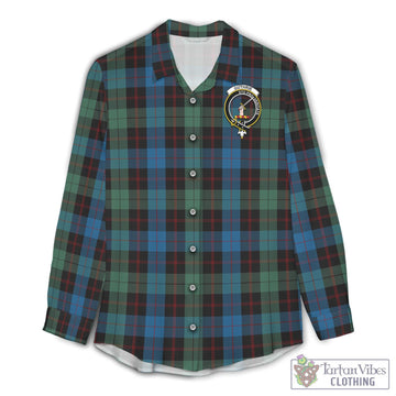 Guthrie Tartan Women's Casual Shirt with Family Crest