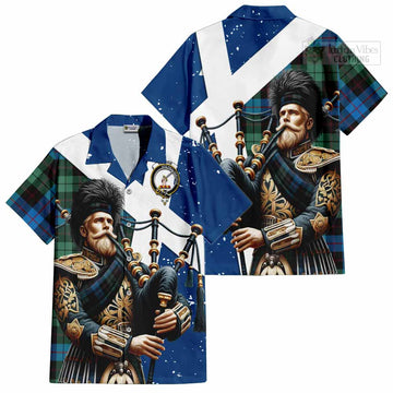 Guthrie Tartan Hawaiian Shirt with Family Crest Scottish Bagpiper Vibes Kid - Tartan Vibes Clothing