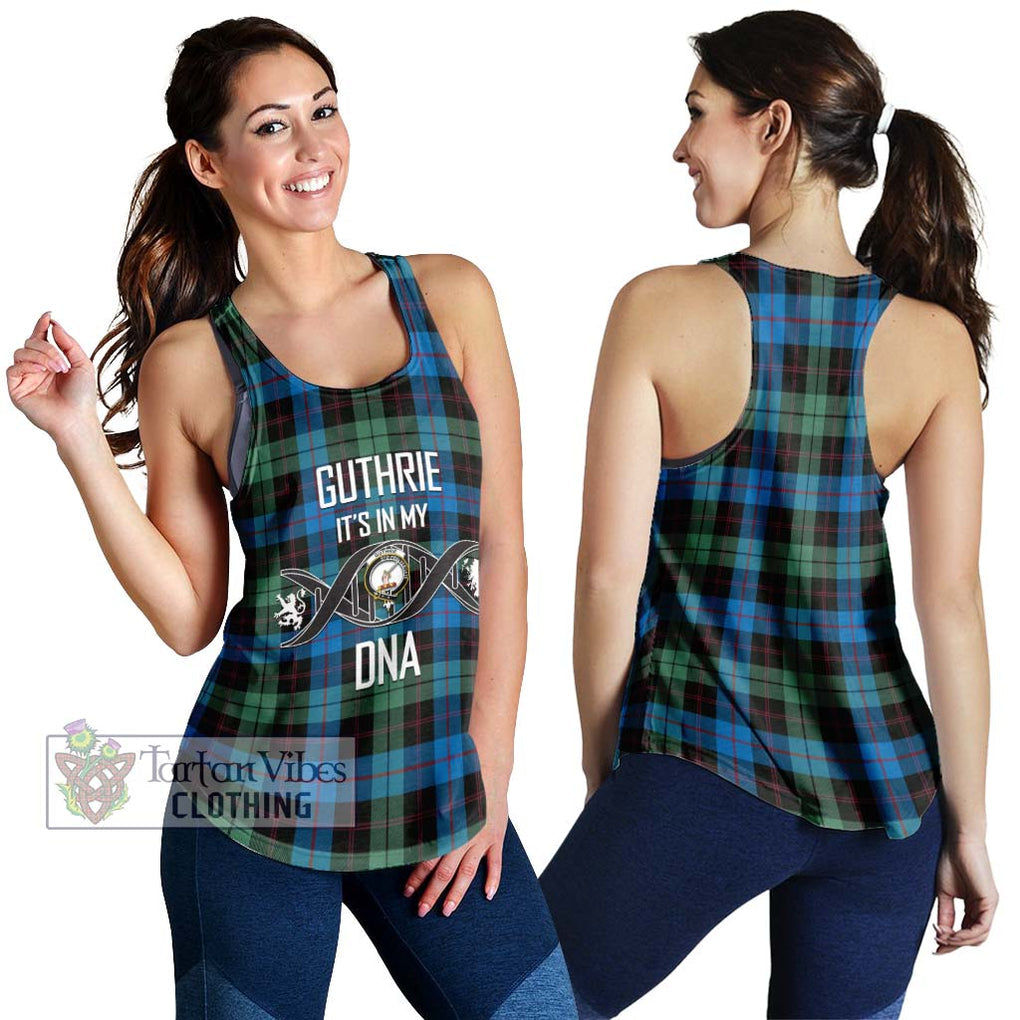 Guthrie Tartan Women's Racerback Tanks with Family Crest DNA In Me Style 4XL - Tartanvibesclothing Shop