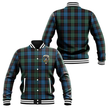 Guthrie Tartan Baseball Jacket with Family Crest
