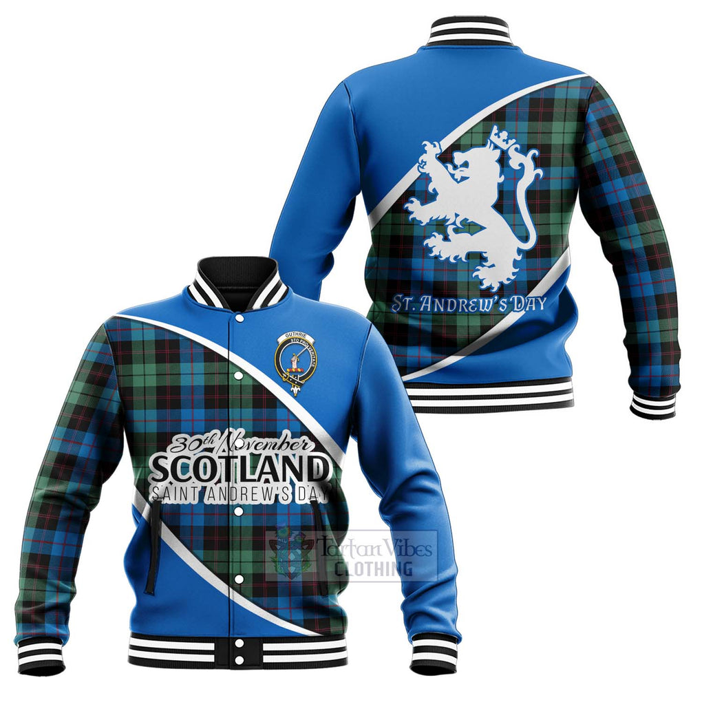 Guthrie Family Crest Tartan Baseball Jacket Celebrate Saint Andrew's Day in Style Unisex - Tartan Vibes Clothing