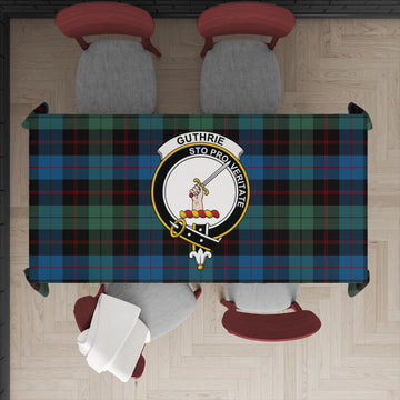 Guthrie Tartan Tablecloth with Family Crest