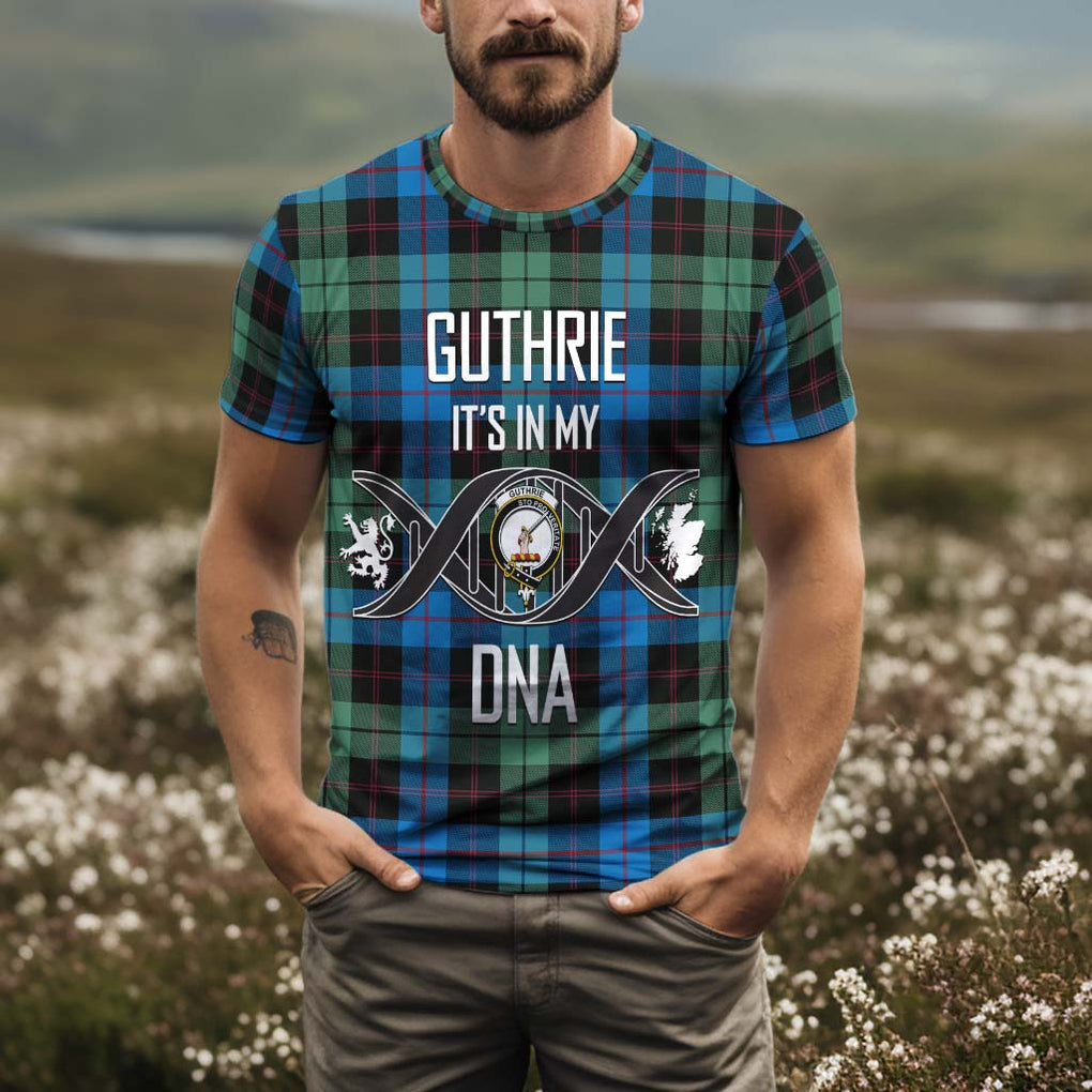Guthrie Tartan T-Shirt with Family Crest DNA In Me Style Kid's Shirt - Tartan Vibes Clothing