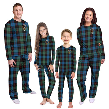 Guthrie Tartan Pajamas Family Set with Family Crest Kid - Tartan Vibes Clothing